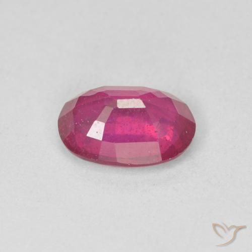 Rubino Rosso chiaro naturale da 1.36 ct, Ovale, VS