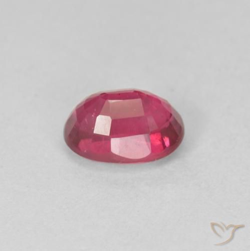 Rubino marmellata rossa naturale da 1.24 ct, Ovale, VS