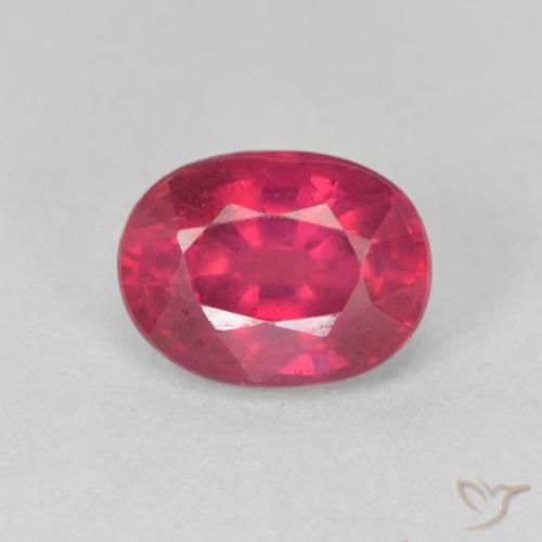 2.11ct Naturale marmellata rossa Rubino, Ovale, VS