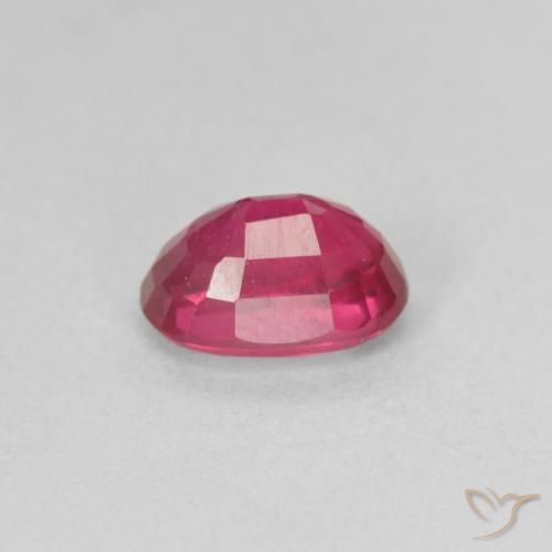 Rubino Rosa rossastra naturale da 1.23 ct, Ovale, VS