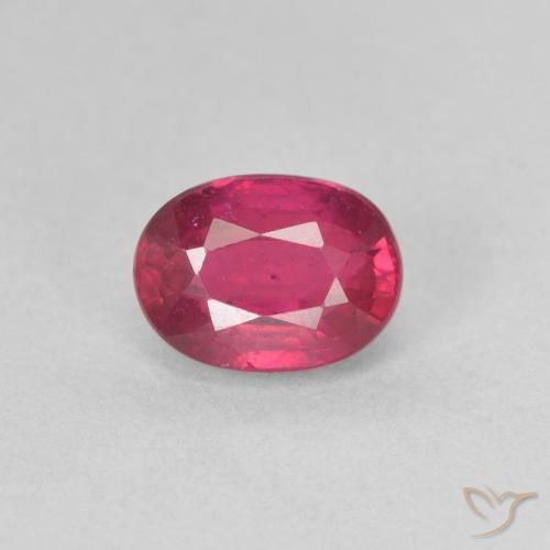 1.32ct Naturale Rosso tendente al rosa Rubino, Ovale, VS
