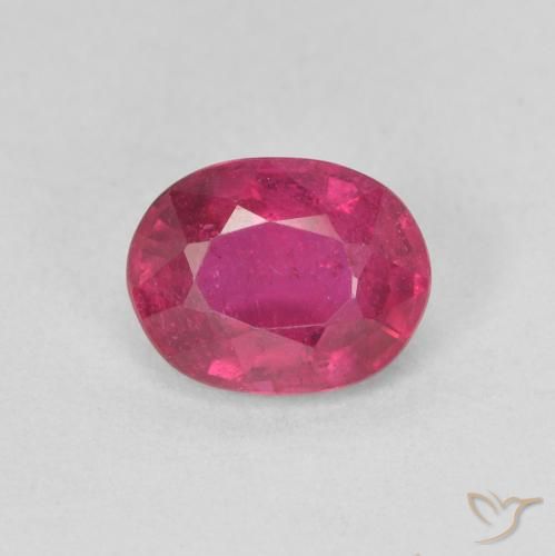 1.61ct Naturale Rosso medio Rubino, Ovale, VS