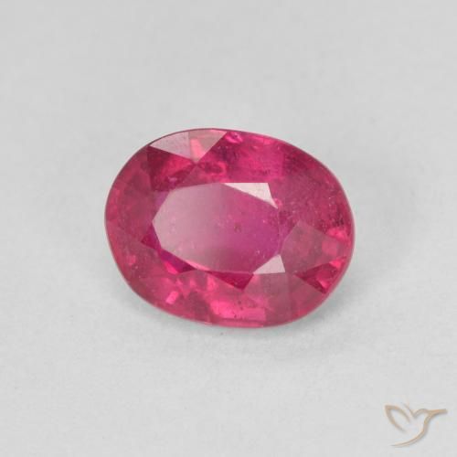 Rubino Rosso medio naturale da 1.61 ct, Ovale, VS