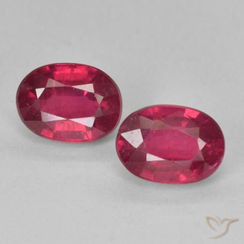 2.85ctw Naturale Rosa rossastro intenso Rubino, Ovale, VS-SI