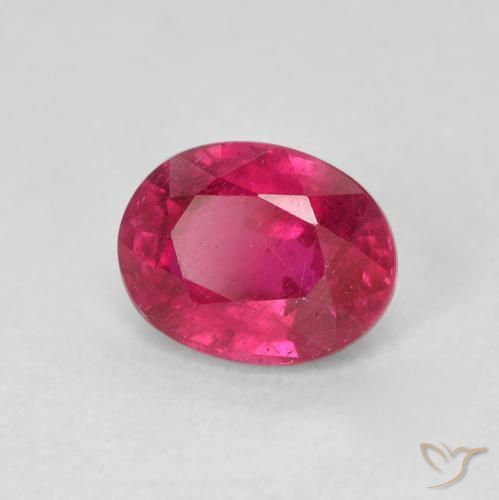 Rubino Rosso chiaro naturale da 1.71 ct, Ovale, VS