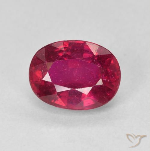 2.09ct Naturale Rosso tendente al rosa Rubino, Ovale, VS-SI