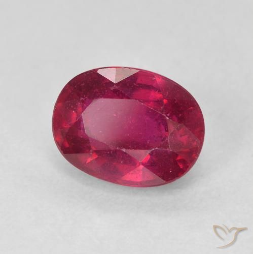Rubino Rosso tendente al rosa naturale da 2.09 ct, Ovale, VS-SI