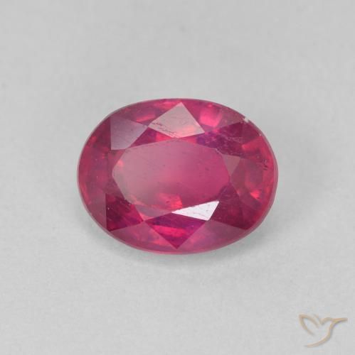 Rubino Rosso chiaro naturale da 1.76 ct, Ovale, VS