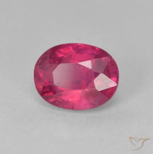 Rubino Rosso chiaro naturale da 1.97 ct, Ovale, VS