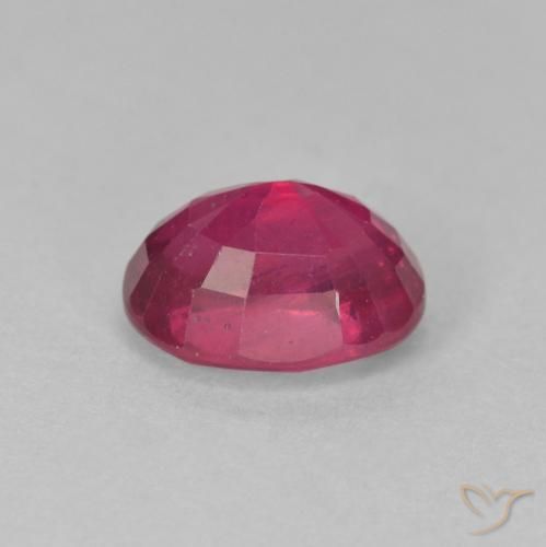 Rubino Rosso chiaro naturale da 1.97 ct, Ovale, VS