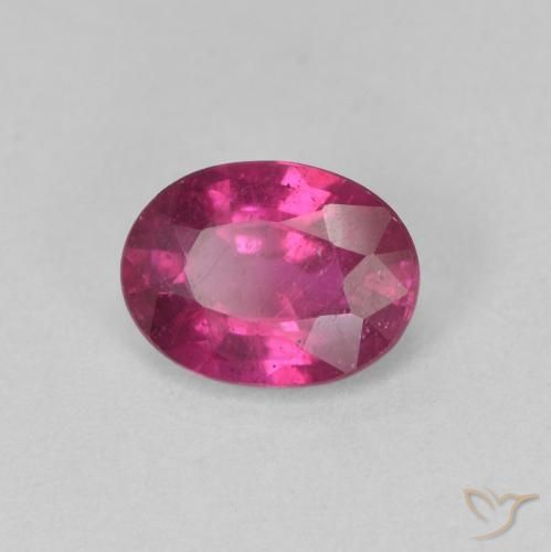 Rubino Rosa violetto naturale da 1.42 ct, Ovale, VS