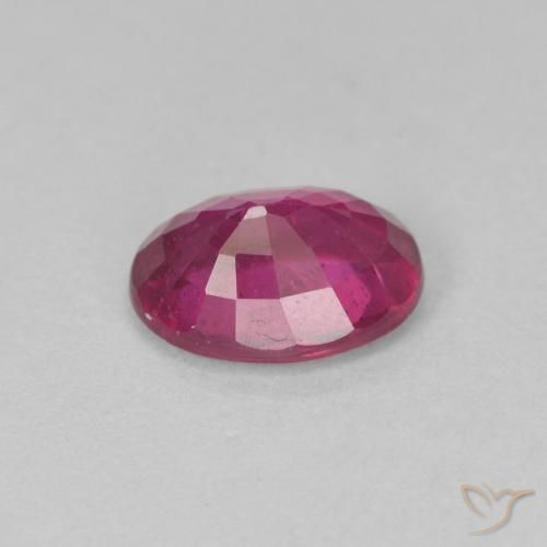 Rubino Rosa violetto naturale da 1.42 ct, Ovale, VS