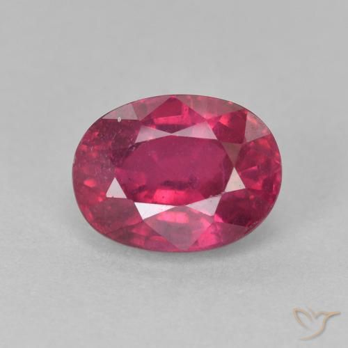 2.26ct Naturale Rosso chiaro Rubino, Ovale, VS-SI