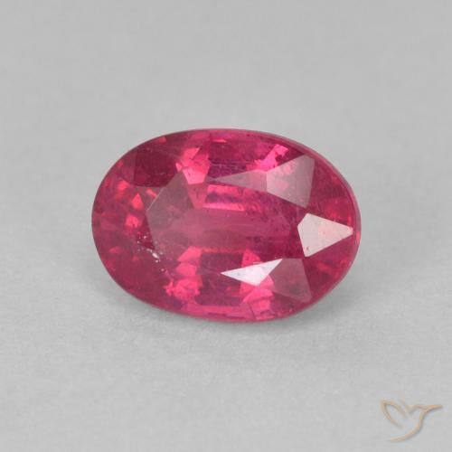 Rubino Rosso chiaro naturale da 1.30 ct, Ovale, VS-SI