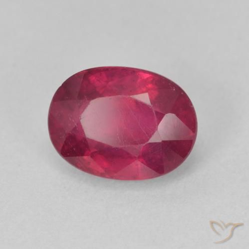 Rubino Rosso medio naturale da 2.17 ct, Ovale, VS-SI