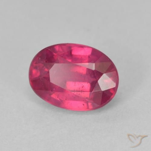 Rubino Rosso chiaro naturale da 1.41 ct, Ovale, VS