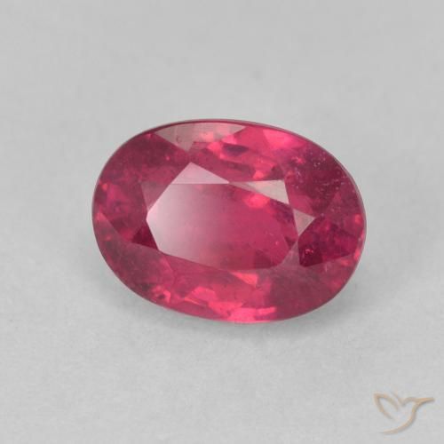 Rubino Rosso tendente al rosa naturale da 1.62 ct, Ovale, VS