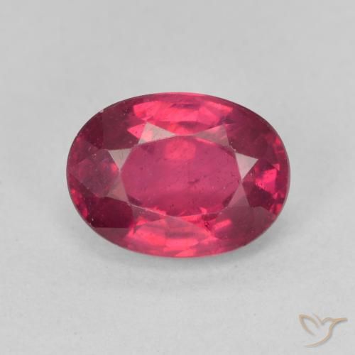1.87ct Naturale Rosa rossastro intenso Rubino, Ovale, VS