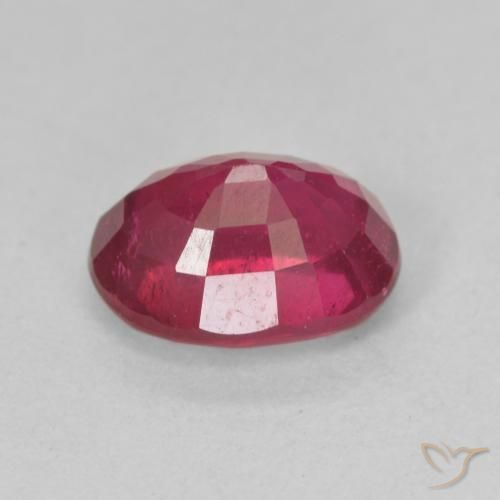 Rubino Rosa rossastro intenso naturale da 2.03 ct, Ovale, VS