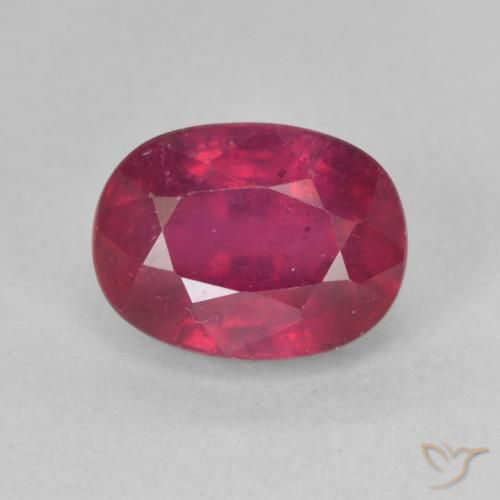 2.39ct Naturale Rosso tendente al rosa Rubino, Ovale, VS