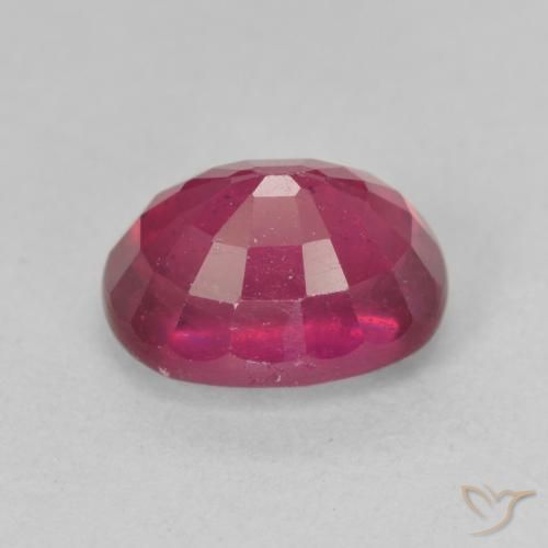 Rubino Rosso tendente al rosa naturale da 2.39 ct, Ovale, VS