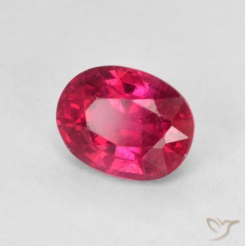 Rubino Medium Dark-Red naturale da 1.87 ct, Ovale, VS-SI