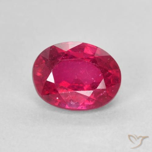 2.07ct Naturale Rosso chiaro Rubino, Ovale, VS