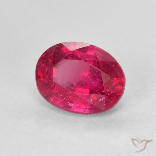 Rubino Rosso chiaro naturale da 2.07 ct, Ovale, VS
