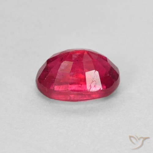 Rubino Medium Dark-Red naturale da 1.45 ct, Ovale, VS-SI
