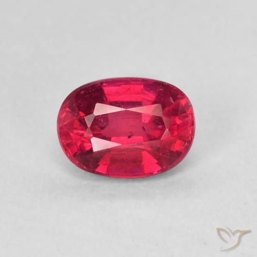 1.35ct Naturale Rosso tendente al rosa Rubino, Ovale, VS