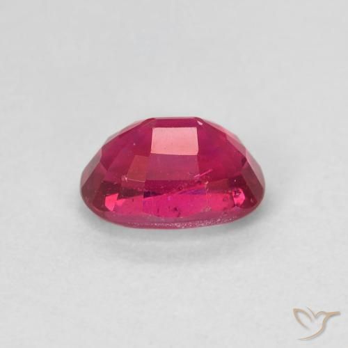 Rubino Rosso tendente al rosa naturale da 1.35 ct, Ovale, VS