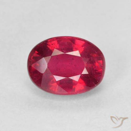 2.28ct Naturale Rosso tendente al rosa Rubino, Ovale, VS