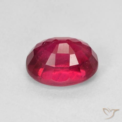 Rubino Rosso tendente al rosa naturale da 2.28 ct, Ovale, VS