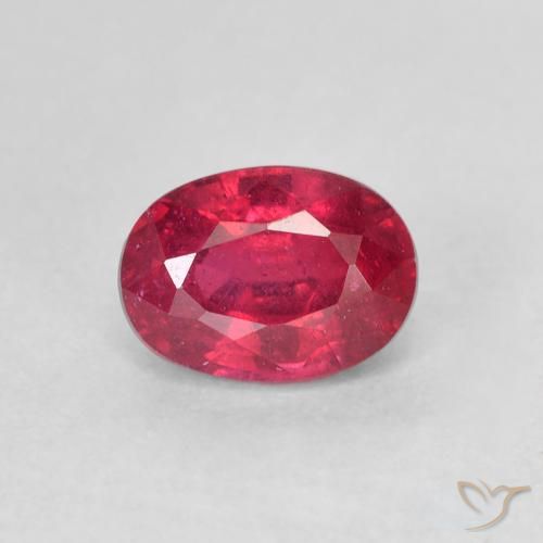1.50ct Naturale Rosso tendente al rosa Rubino, Ovale, VS