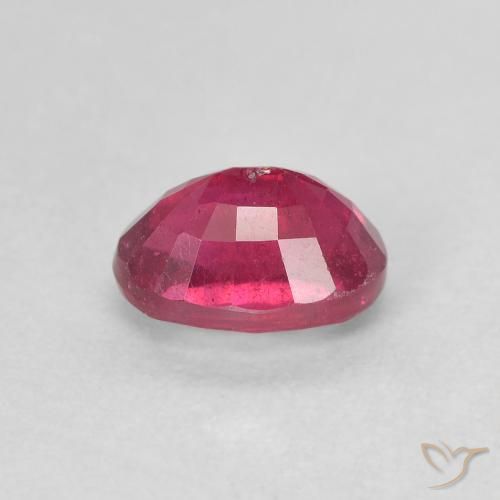 Rubino Rosso tendente al rosa naturale da 1.50 ct, Ovale, VS
