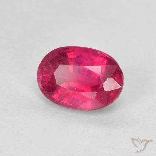 Rubino Rosso chiaro naturale da 1.26 ct, Ovale, VS-SI