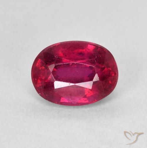 1.96ct Naturale Rosa rossastro intenso Rubino, Ovale, VS