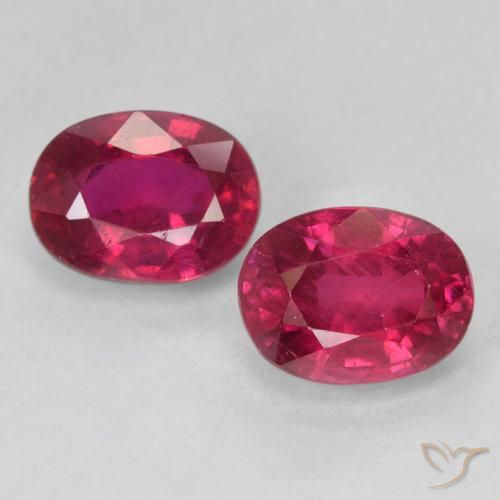 4.17ctw Naturale Rosa rossastro intenso Rubino, Ovale, VS