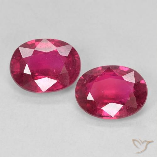 3.05ctw Naturale Rosso tendente al rosa Rubino, Ovale, VS
