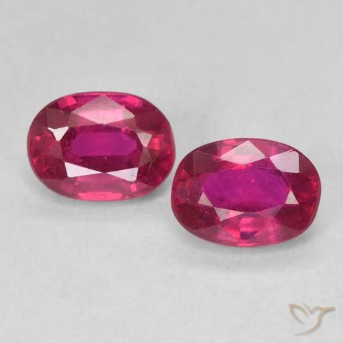 2.32ctw Naturale Rosso chiaro Rubino, Ovale, VS, Photo A