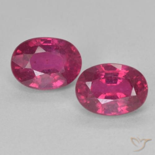 2.76ctw Naturale Rosso chiaro Rubino, Ovale, VS