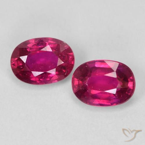 2.44ctw Naturale Rosso medio Rubino, Ovale, VS, Photo A