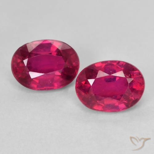 2.47ctw Naturale Rosa rossastro intenso Rubino, Ovale, VS