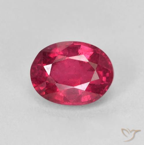 1.87ct Naturale Rosa rossastro intenso Rubino, Ovale, VS