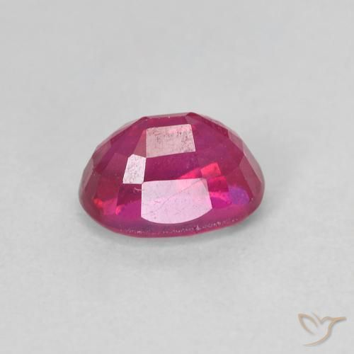 Rubino Rosso chiaro naturale da 1.42 ct, Ovale, VS