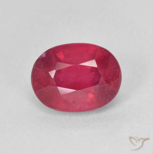 2.16ct Naturale marmellata rossa Rubino, Ovale, VS