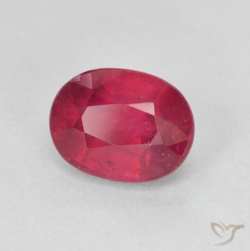 Rubino marmellata rossa naturale da 2.16 ct, Ovale, VS