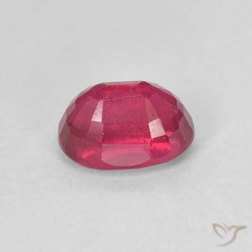 Rubino Rosso tendente al rosa naturale da 1.51 ct, Ovale, VS