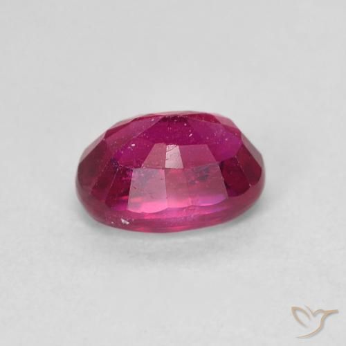 Rubino marmellata rossa naturale da 1.52 ct, Ovale, VS