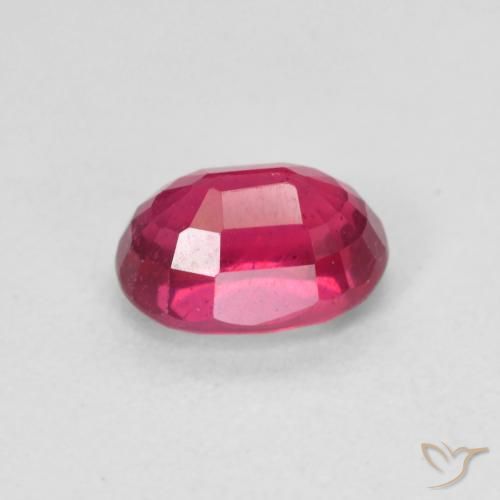 Rubino Medium Dark-Red naturale da 1.38 ct, Ovale, VS